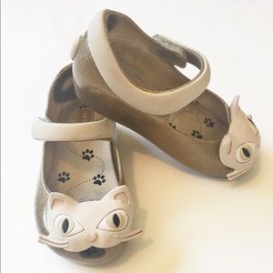 Mini melissa gold sparkle cats
